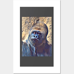 Western Lowland Gorilla Posters and Art